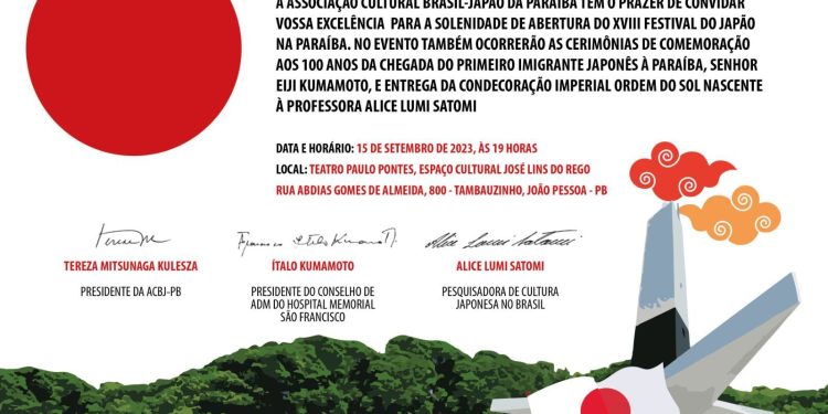 XVIII Festival do Japão na Paraíba comemora 100 anos da chegada de Eije Kumamoto em Princesa Isabel