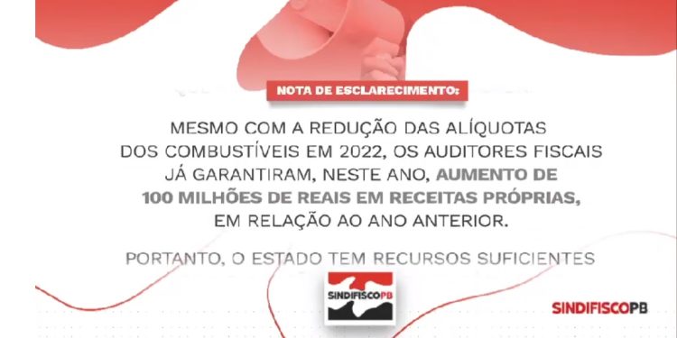 VÍDEO- Sindifisco rebate dados equivocados do Governo e revela aumento de R$ 100 milhões em receita