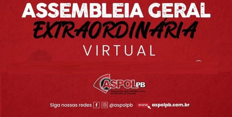 NESTA 2ª FEIRA- Aspol realiza Assembleia Geral para deliberar sobre plantão extraordinário dos policiais