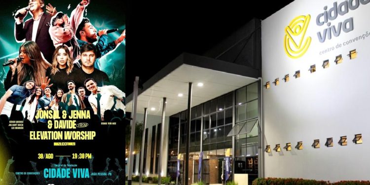 Em turnê no Brasil, Jonsal, Jenna e Davide, da Elevation Worship, se apresentam na Cidade viva em JP