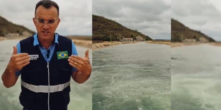 VÍDEO- Deputado Sgt Neto visita Transposição e defende uso das águas na geração de emprego e renda