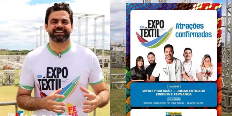 VÍDEO- Prefeito Dr Jarques, convida para Expotêxtil, maior Feira de Negócios da Paraíba, em São Bento
