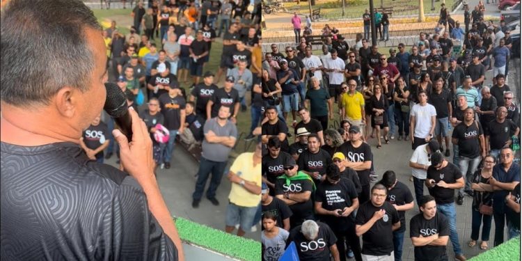 VÍDEO- Em ato dos policiais, subtenente Welington cobra compromissos assumidos pelo governador