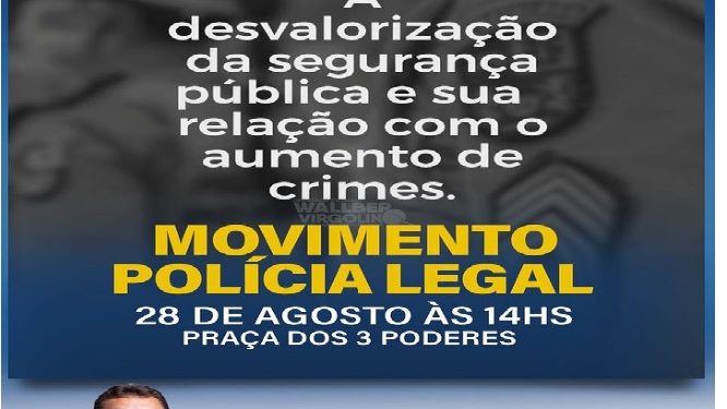 Deputado Delegado Virgolino lamenta descaso com a segurança e convoca para ato na Praça nesta 2ª