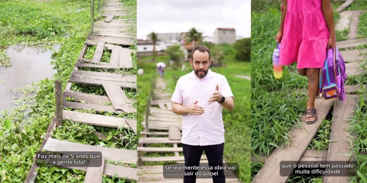 VÍDEO- Após Glicério Feitosa mostrar caos em ponte Governo fará obra entre Tambay e Alto Contorno
