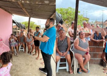 Glicério Feitosa intensifica visitas à população em Bayeux: “política se faz na rua, ouvindo as pessoas”