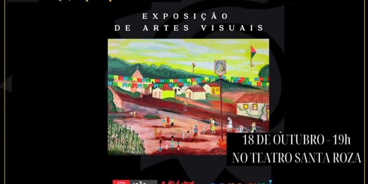 Exposição de Artes Visuais, no Teatro Santa Roza, nesta 4ª feira, com alunos do Cemapi de Mangabeira
