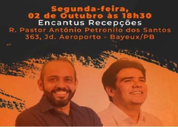 Solidariedade realiza evento nesta 2ª, para filiação do pré-candidato a prefeito de Bayeux, Glicério Feitosa