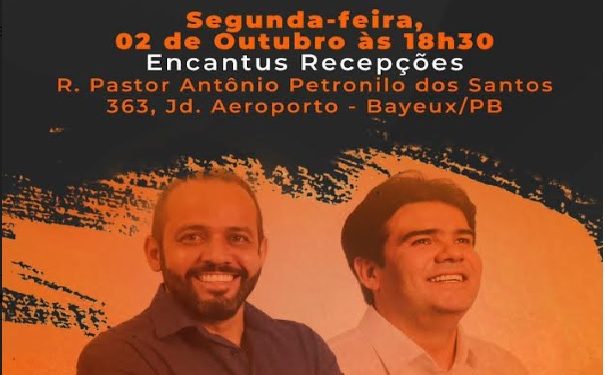 Solidariedade realiza evento nesta 2ª, para filiação do pré-candidato a prefeito de Bayeux, Glicério Feitosa