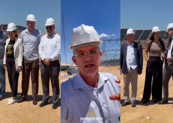 Deputado Sargento Neto destaca geração de emprego e energia limpa em parque de Santa Luzia