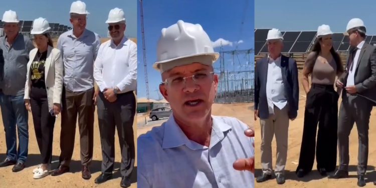 Deputado Sargento Neto destaca geração de emprego e energia limpa em parque de Santa Luzia