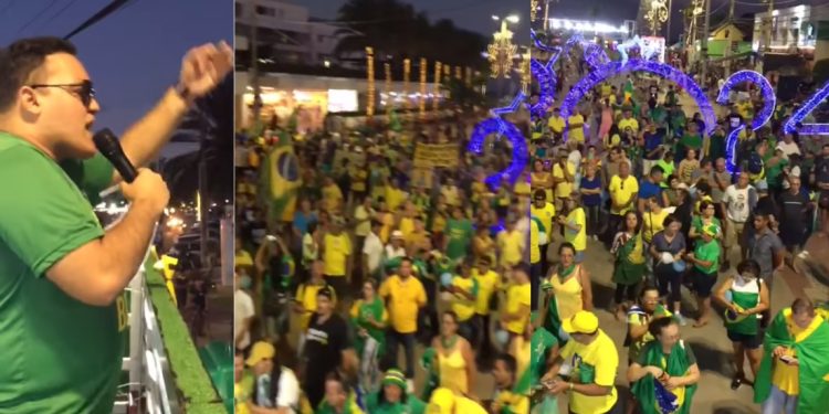 PL Nacional compartilha discurso do estudante Lucas Lima durante manifesto na orla em João Pessoa