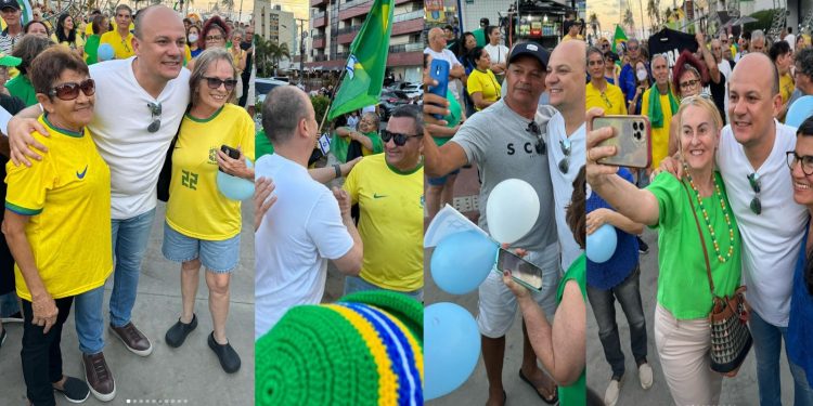 Deputado federal Cabo Gilberto participa de manifesto em João Pessoa, “O fora Lula está crescendo”