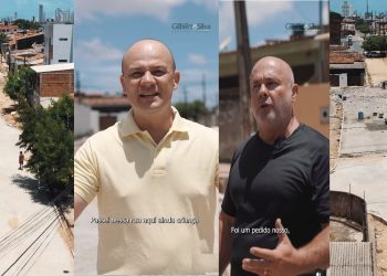 Deputado Cabo Gilberto, morador de Mangabeira há 40 anos, comemora calçamento com suas emendas