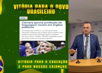 Deputado Sargento Neto comemora aprovação de lei que proíbe linguagem neutra em órgãos públicos
