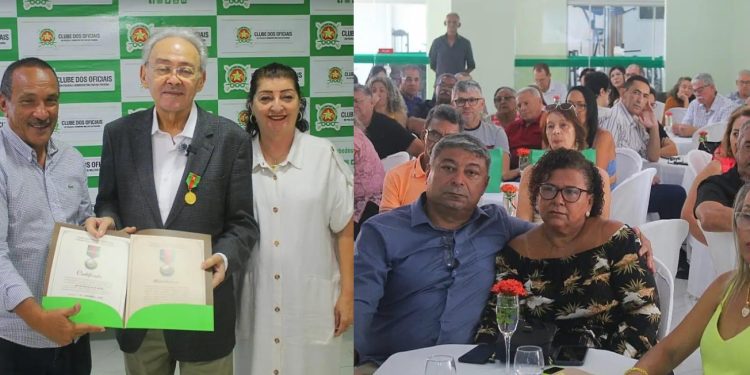 Advogado Gilvan Freire é homenageado com maior comenda do Clube dos Oficiais da PM da Paraíba