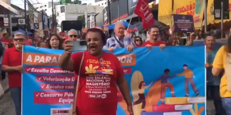 Sintep promove mobilização nacional em defesa do ensino médio nesta terça-feira em João Pessoa