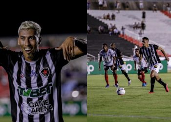 Com jogador a menos, Botafogo/PB atropela São Paulo por 5 x1, com show de Kiko na estreia do Paraibano