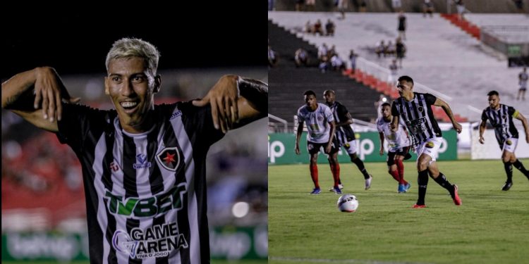 Com jogador a menos, Botafogo/PB atropela São Paulo por 5 x1, com show de Kiko na estreia do Paraibano