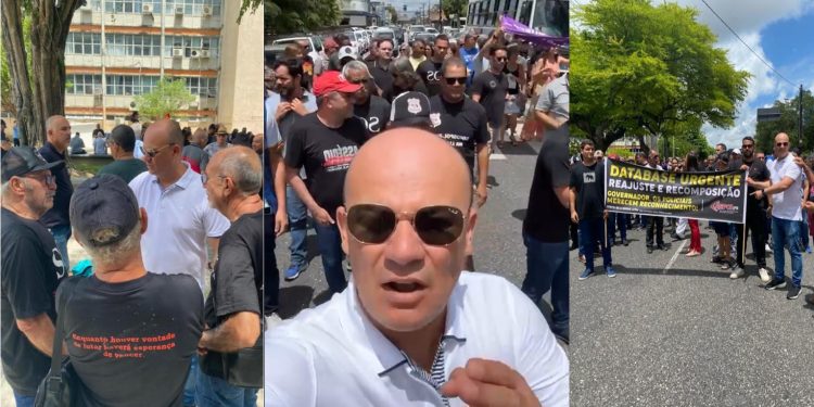 Deputado federal Cabo Gilberto participa de protesto do Fórum dos Servidores Públicos Civis e Militares