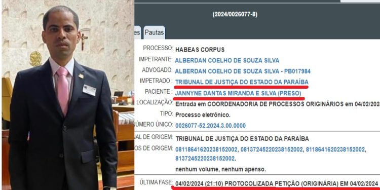 Advogado Alberdan Coelho impetra habeas corpus no STJ e pede liberdade de ex-diretora do Padre Zé
