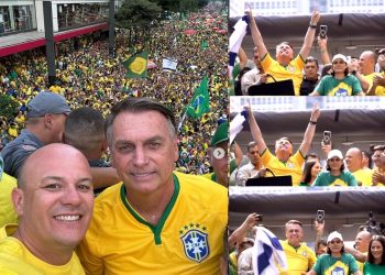 Ao lado de Bolsonaro, deputado Cabo Gilberto comemora sucesso de ato em favor da democracia em SP