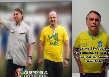 Deputado Cabo Gilberto reforça convite de Bolsonaro para ato em defesa da Democracia dia 25 em SP