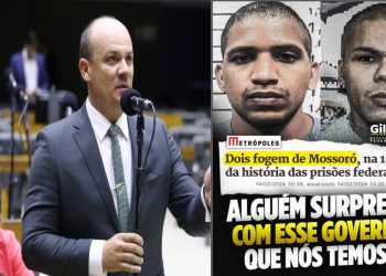 Deputado Cabo Gilberto critica Governo Lula por 1ª fuga de presos na história em presídios federais no país