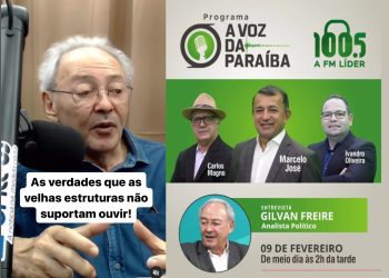 Comentário de Gilvan Freire sobre força eleitoral de Nilvan em Santa Rita, na 100.5 FM, viraliza nas redes sociais
