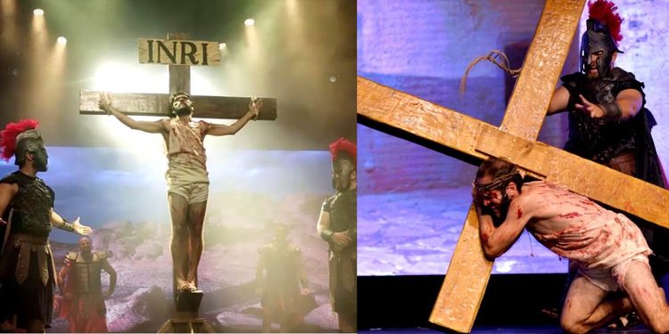 Espetáculo “Páscoa de Todos os Povos” da Cidade Viva, destacando o tema “Emanuel: Deus Conosco”