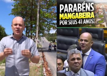 Deputado Cabo Gilberto parabeniza Mangabeira com recursos para ponte e calçamento de todas as ruas