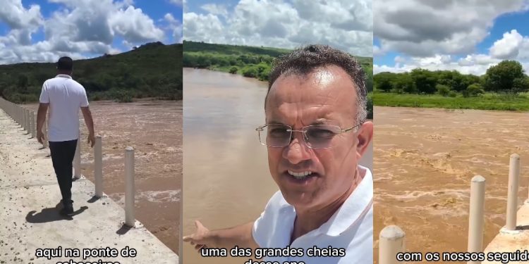 VÍDEO- Deputado Sargento Neto comemora grande volume de águas nos rios abastecendo Boqueirão