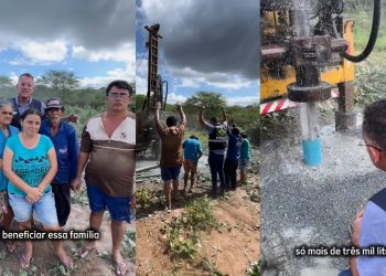Sargento Neto, comemora ação da PMCG em perfuração de poços e água aos moradores da zona rural