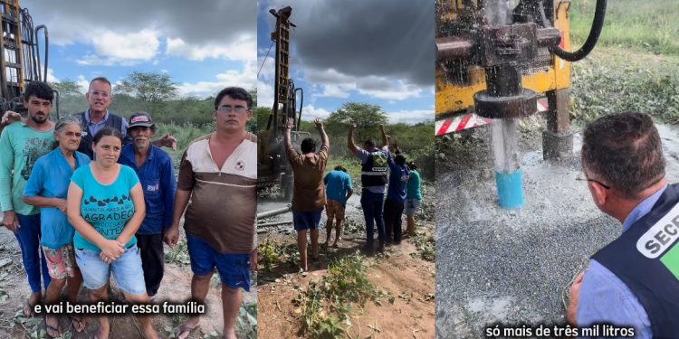 Sargento Neto, comemora ação da PMCG em perfuração de poços e água aos moradores da zona rural