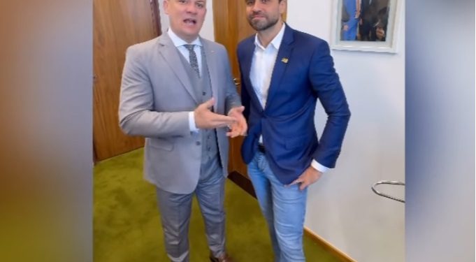 Deputado Cabo Gilberto recebe em Brasília Pablo Marçal e destaca ajuda do empresário aos desabrigados no RS