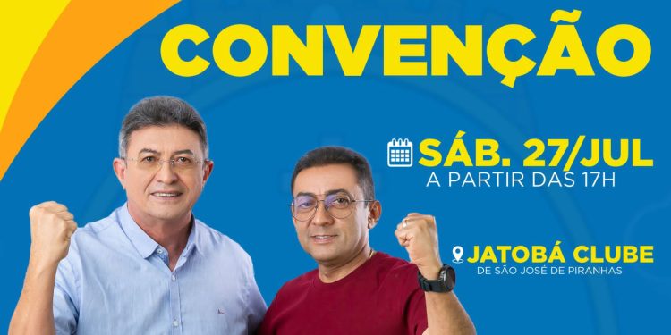 Convenção da chapa Judivan/Zé Edinando reúne 5 partidos e lideranças políticas em São José de Piranhas neste sábado