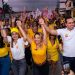 Multidão e lideranças políticas prestigiam inauguração do comitê “Onda Amarela” de Karla Pimentel em Conde
