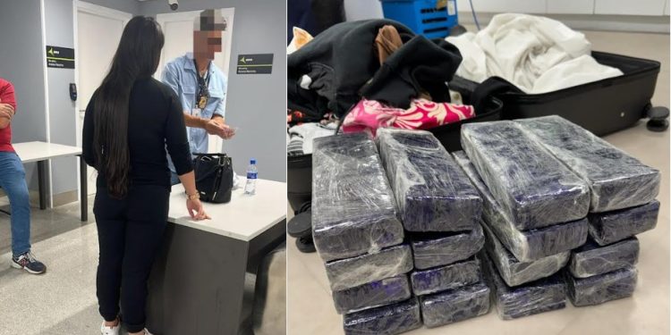 Polícia Federal prende mulher no aeroporto da Grande João Pessoa com 26 kg de haxixe em duas malas