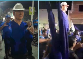 Na Paraíba, coligação pede à Justiça Eleitoral para proibir candidato de utilizar boneco gigante na campanha