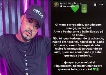 Influenciador paraibano Hytalo Santos se pronuncia sobre briga e agressões em baile no Rio de Janeiro