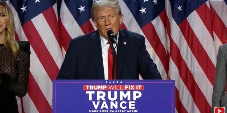 Donald Trump comemora eleição para presidente dos Estados Unidos, “Lutarei por cada cidadão, sua família e seu futuro”