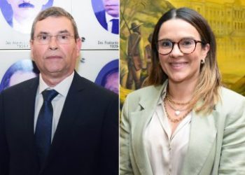 TJ da Paraíba dá posse aos novos desembargadores, o juiz José Guedes e a advogada Anna Carla Lopes