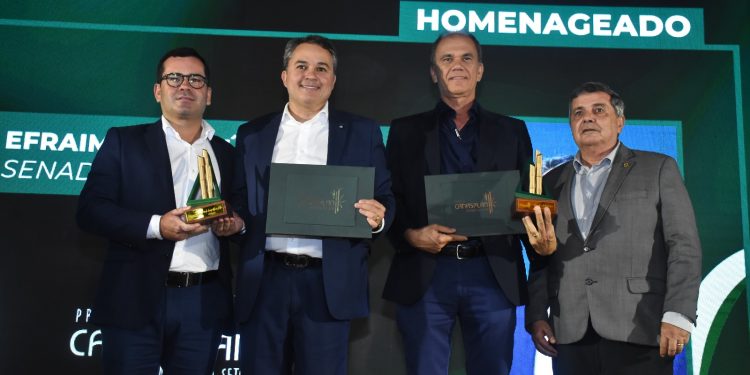 Asplan-PB premia senador Efraim Filho e Alexandre Lima com troféu “Canasplan, Destaques do Setor” e realiza palestra com Plínio Nastari