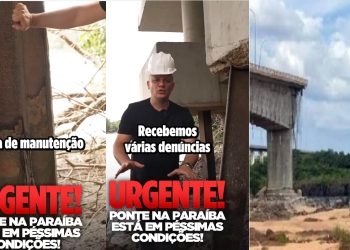 Deputado Cabo Gilberto fiscaliza ponte na PB e cobra medida do Governo Lula para evitar tragédia nos estados de MA e TO