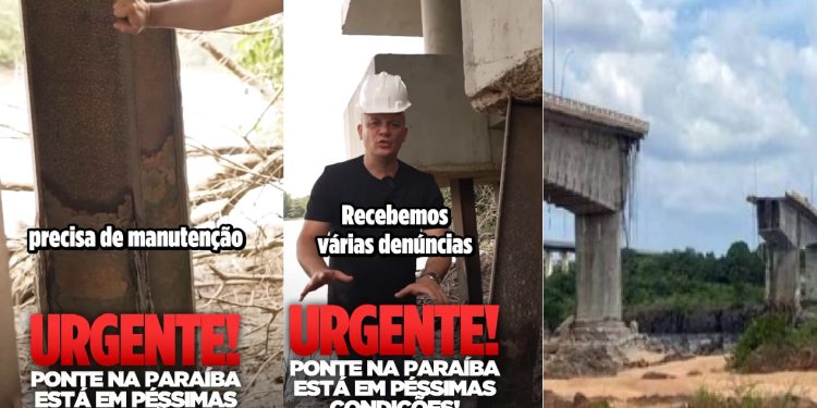 Deputado Cabo Gilberto fiscaliza ponte na PB e cobra medida do Governo Lula para evitar tragédia nos estados de MA e TO