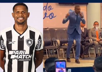 Júnior Santos, campeão da Libertadores, é pregador pentecostal, e foi ajudante de pedreiro antes do sucesso no futebol