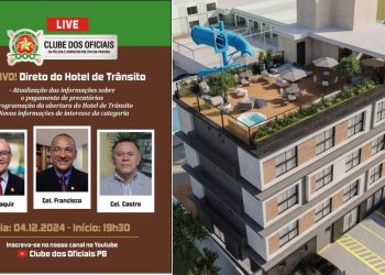Pagamento do precatório e abertura do Hotel de Trânsito do Clube dos Oficiais na Live desta 4ª às 19h30