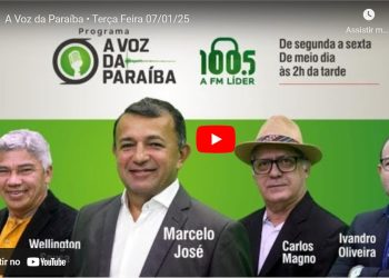 AO VIVO- Clique no link abaixo e acompanhe Programa A Voz da Paraíba na Rádio 100.5 FM