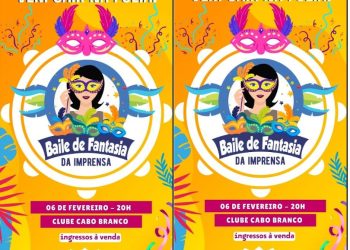 Associação Paraibana de Imprensa anuncia Baile à Fantasia dos Imprensados no Esporte Clube Cabo Branco