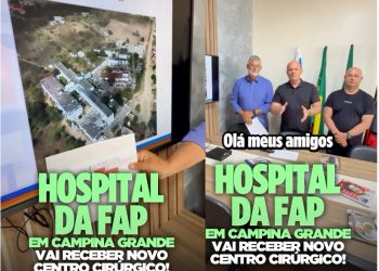 Deputado Cabo Gilberto anuncia R$ 2,5 milhões para novo Centro Cirúrgico da FAP em CG que atende pacientes de 148 cidades